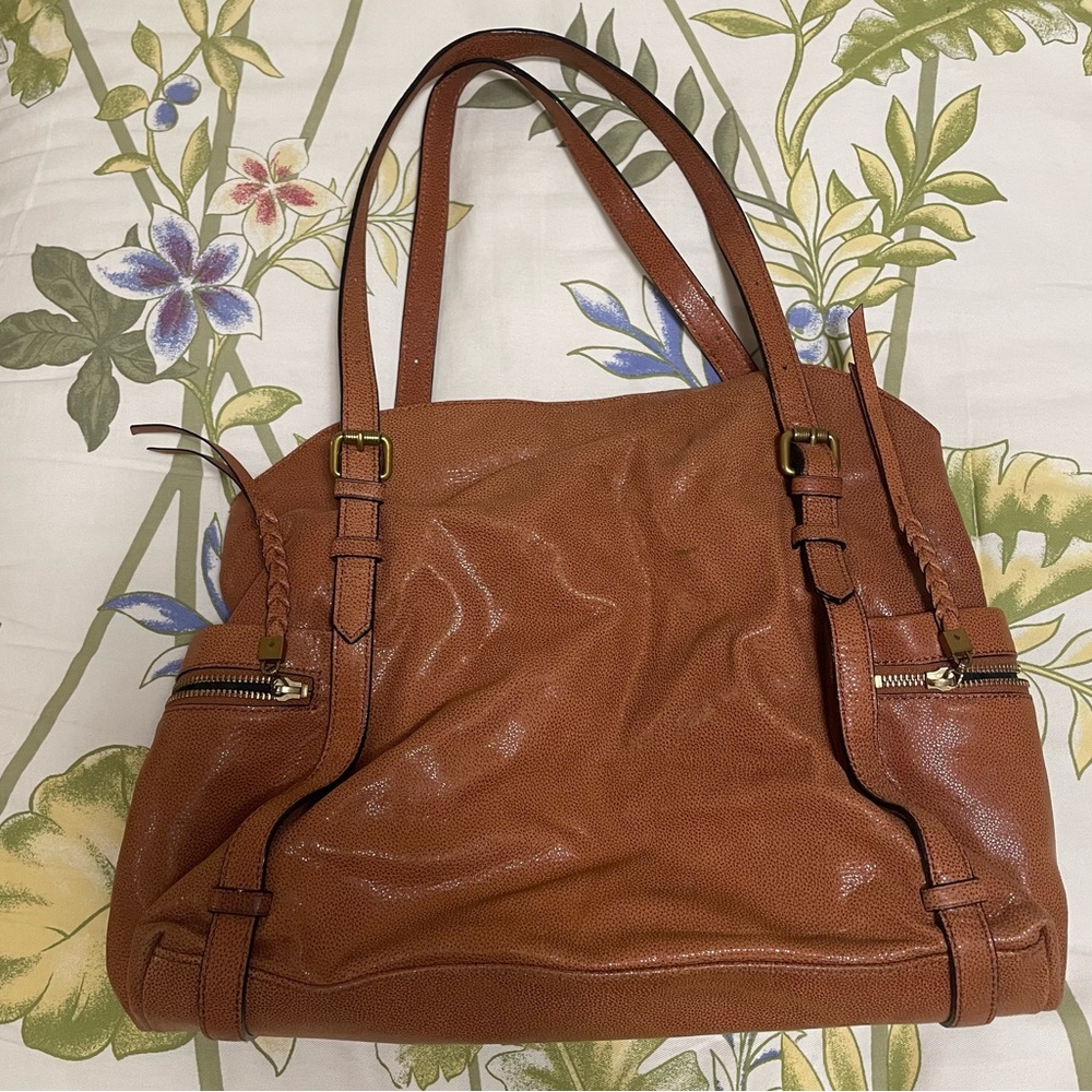 Elliott Luca Brown Faux Leather Purse, good condition